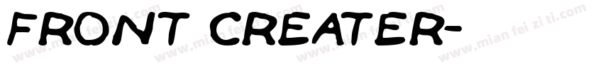 front creater字体转换